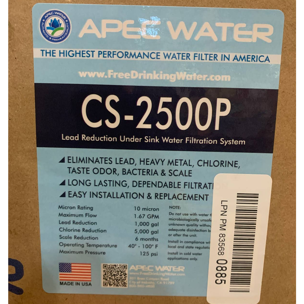 High Capacity Water Filtration System With Scale Inhibitor (CS-2500P)